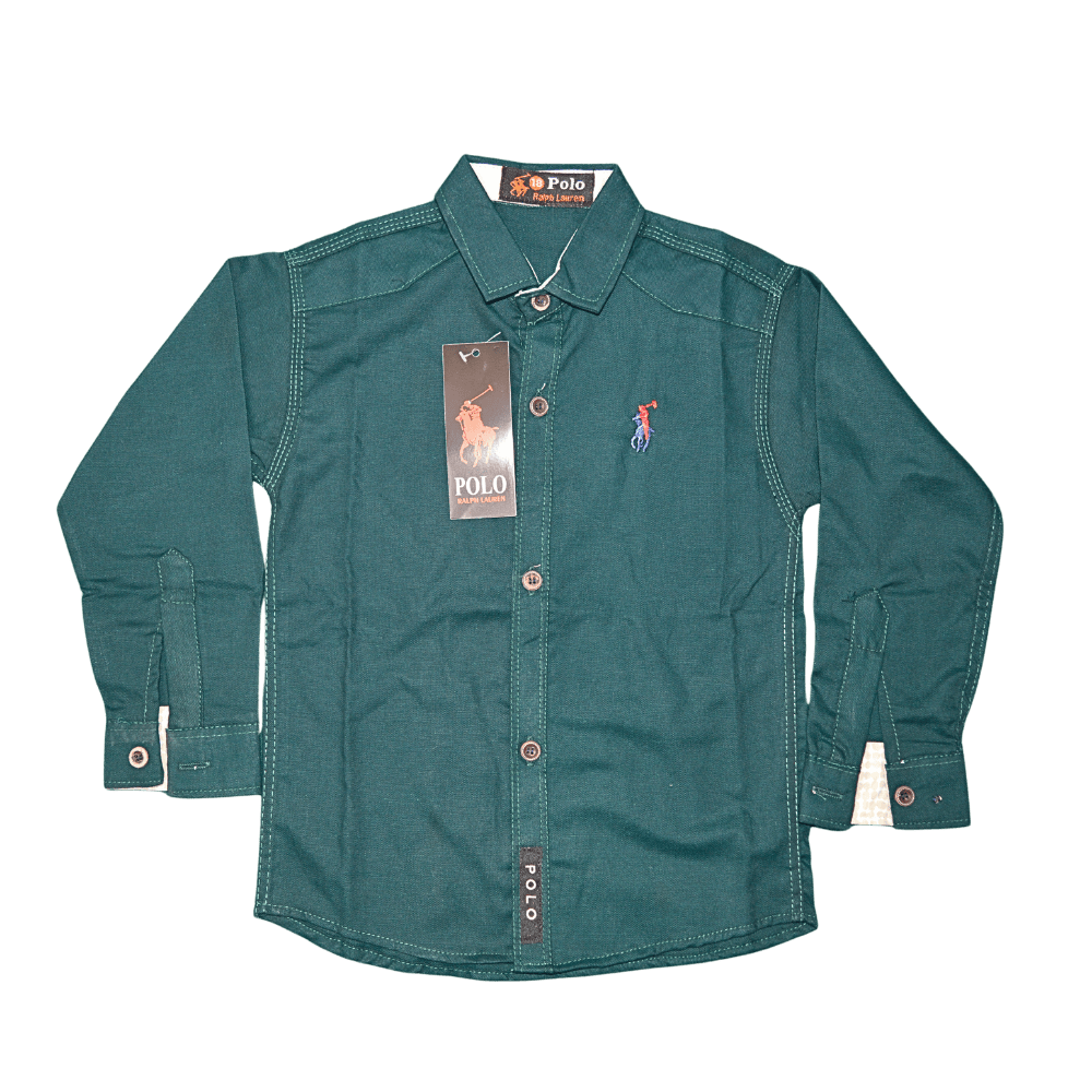 Premium Kids Polo Dress Shirt - Image 2