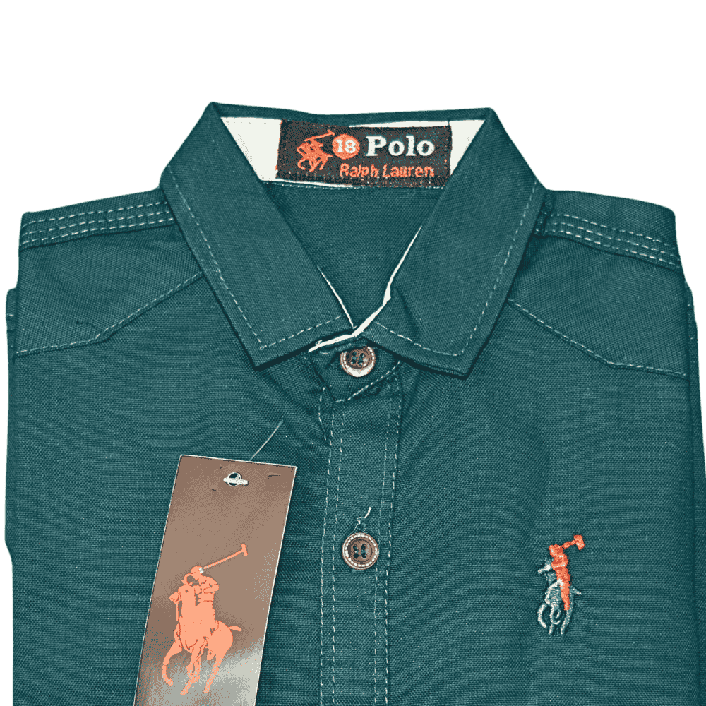 Premium Kids Polo Dress Shirt - Image 3