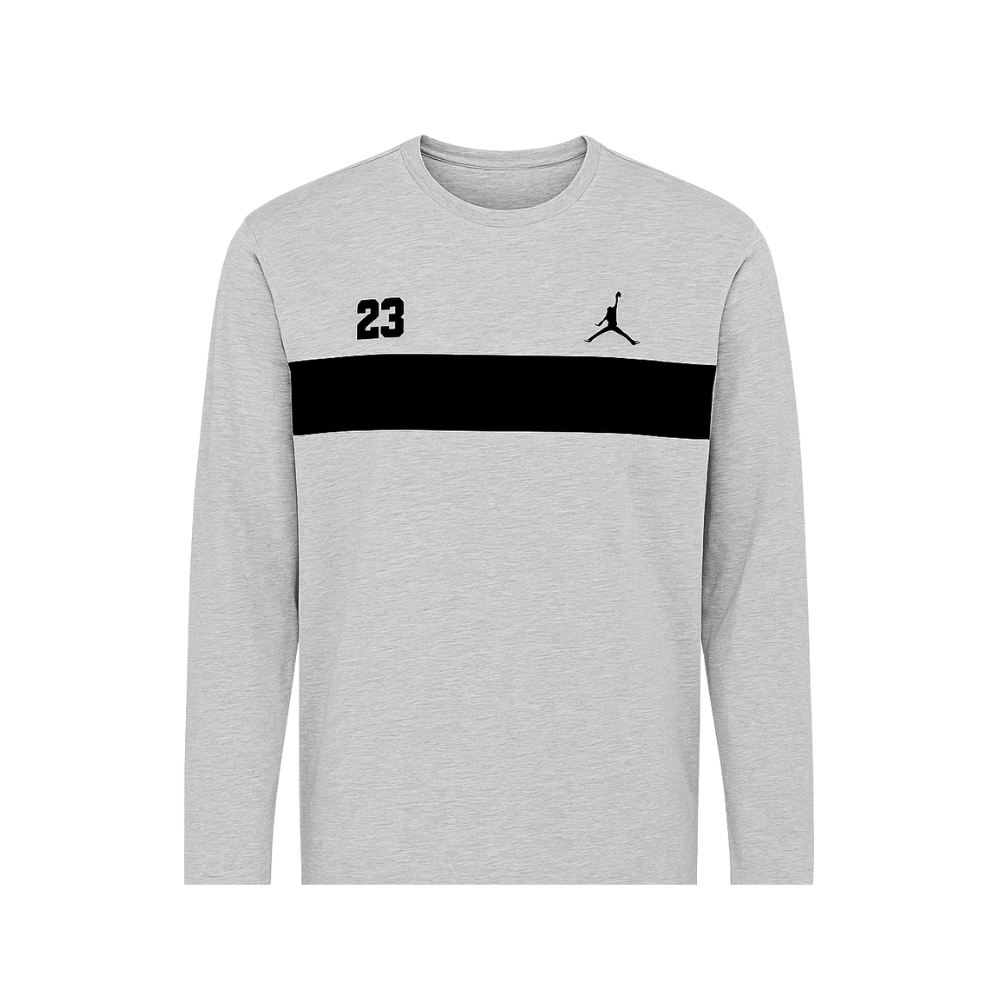 Jordan Light Gray Tracksuit for Boys & Girls Premium Cotton Jersey - Image 7