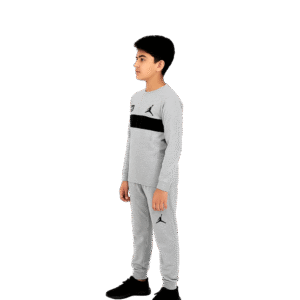 Jordan Light Gray Tracksuit for Boys & Girls Premium Cotton Jersey