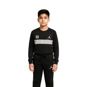 Jordan Black Tracksuit for Boys/Girls Premium Cotton Jersey