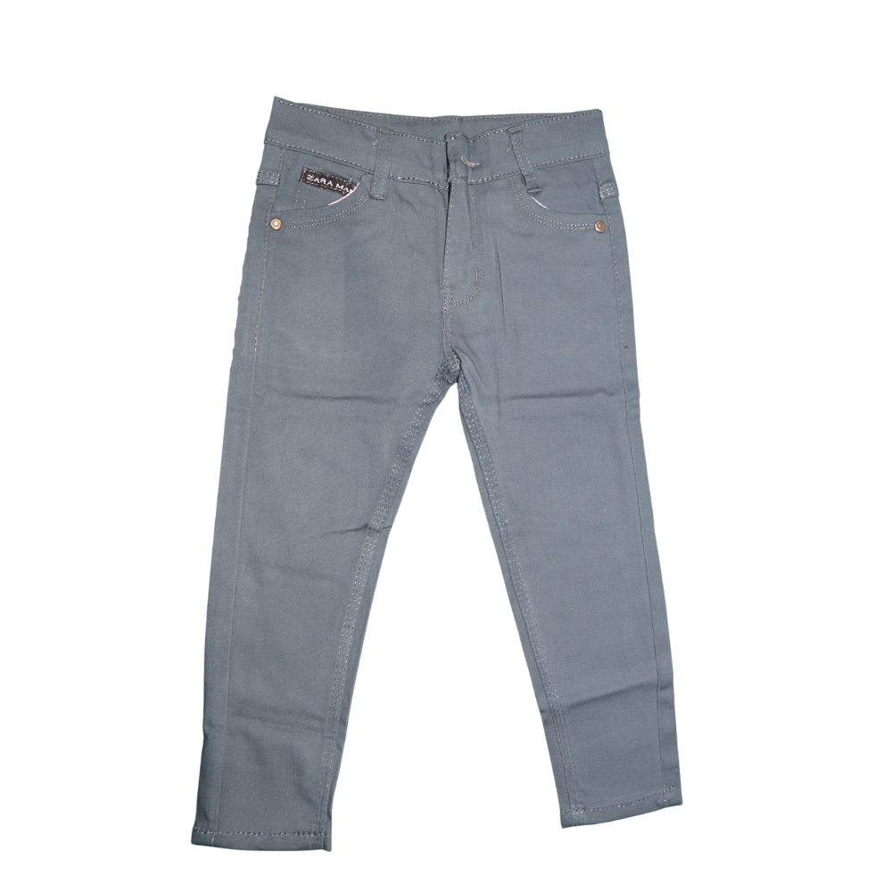 Grey Premium Jeans for Boys (2–4 Years) – Soft & Comfortable Kids Pants