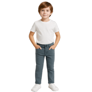 Grey Premium Jeans for Boys (2–4 Years) – Soft & Comfortable Kids Pants