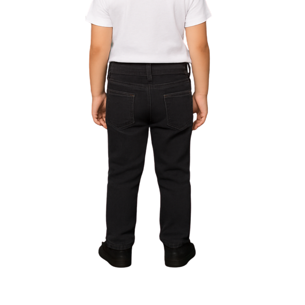 Black Premium Jeans for Boys (2–4 Years) – Stylish & Comfortable Pants - Image 2