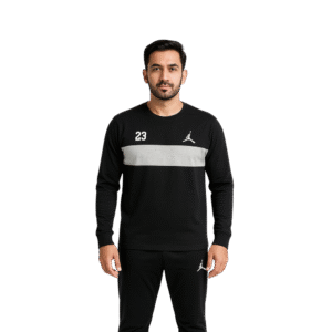 Jordan Black Tracksuit for Men Premium Cotton Jersey