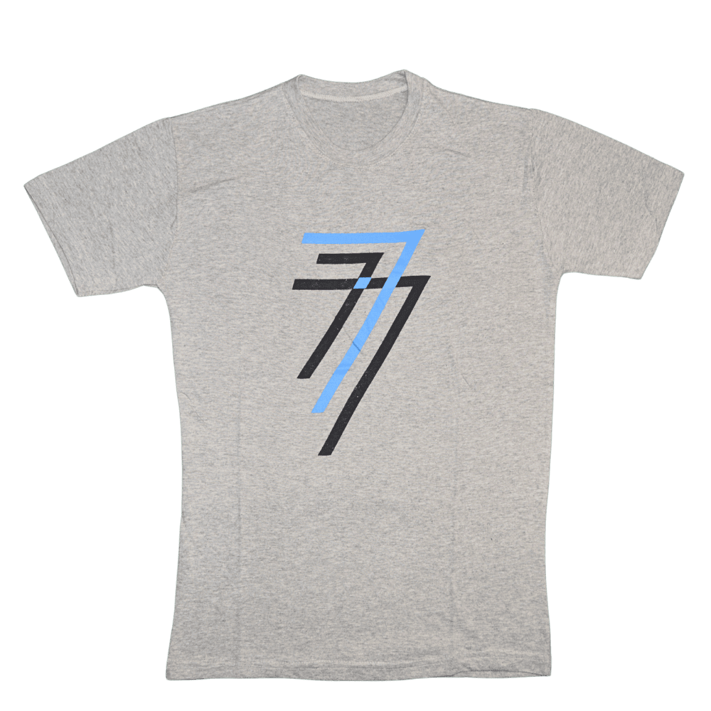 Men’s Premium Beige Graphic “7” T-Shirt – Medium Size