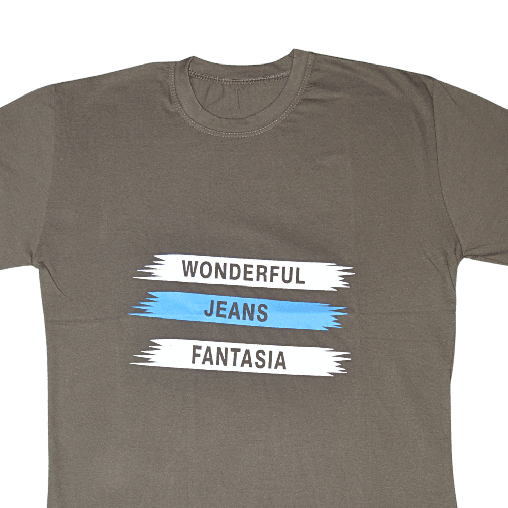 Men’s Premium “Wonderful Jeans Fantasia” T-Shirt – Medium Size - Image 2