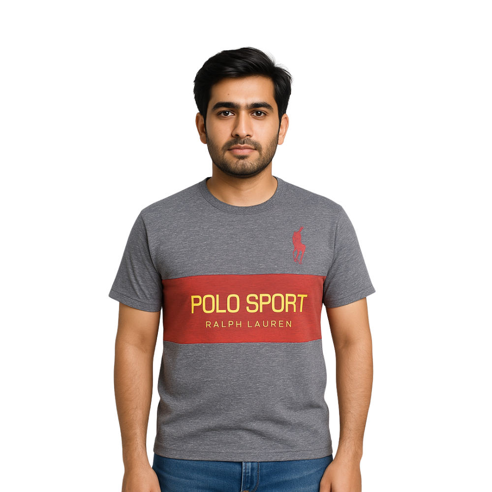 Polo Sport Ralph Lauren Men’s Grey T-Shirt Premium Wear