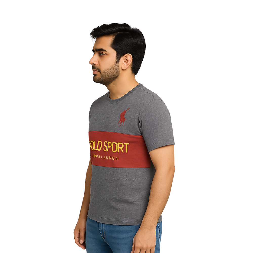 Polo Sport Ralph Lauren Men’s Grey T-Shirt Premium Wear - Image 2