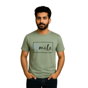 Smile Printed Men’s T-Shirt Premium Wear